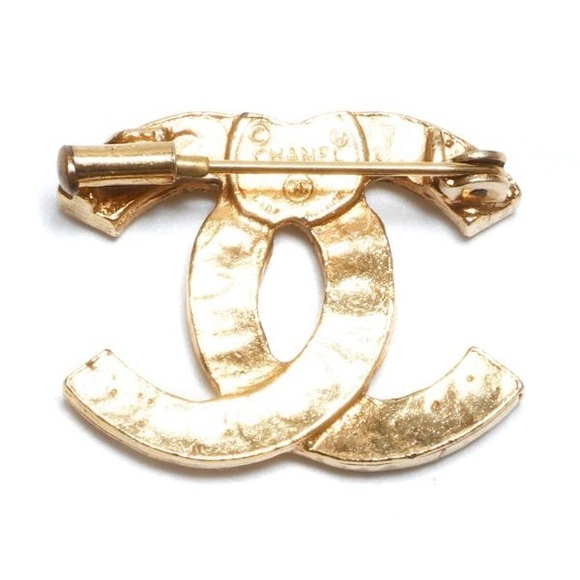 CHANEL RHINESTONE CC BROOCH - Picture 3 of 4